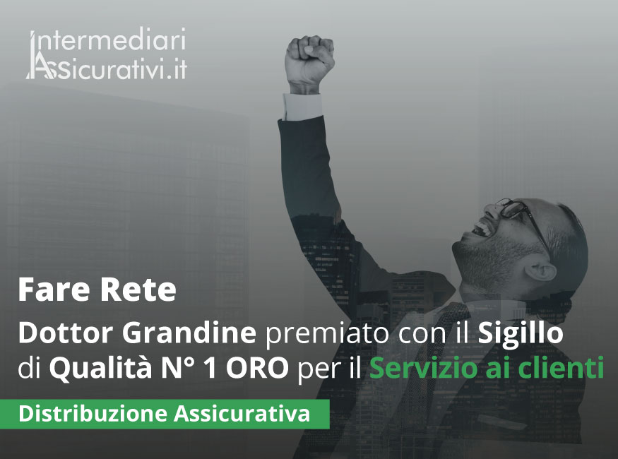Dottor Grandine premiato con il Sigillo di Qualità N° 1 ORO per il Servizio ai clienti