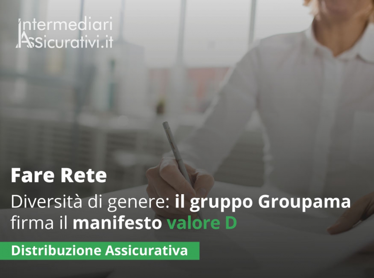 Diversità di genere: il gruppo Groupama firma il manifesto valore D
