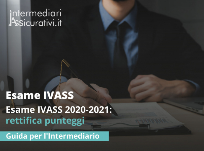 Esame IVASS 2020-2021: rettifica punteggi 