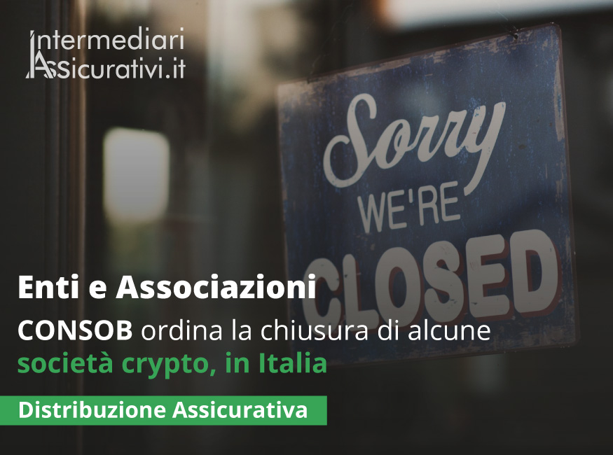 CONSOB: chiusura società crypto
