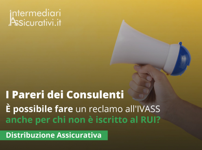 È possibile fare un reclamo all'IVASS anche per chi non è iscritto al RUI?