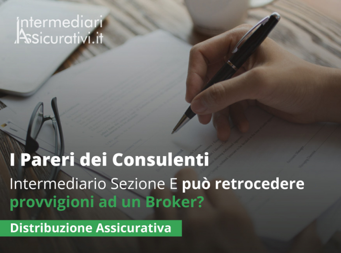 Intermediario sezione E può retrocedere provvigioni ad un Broker?