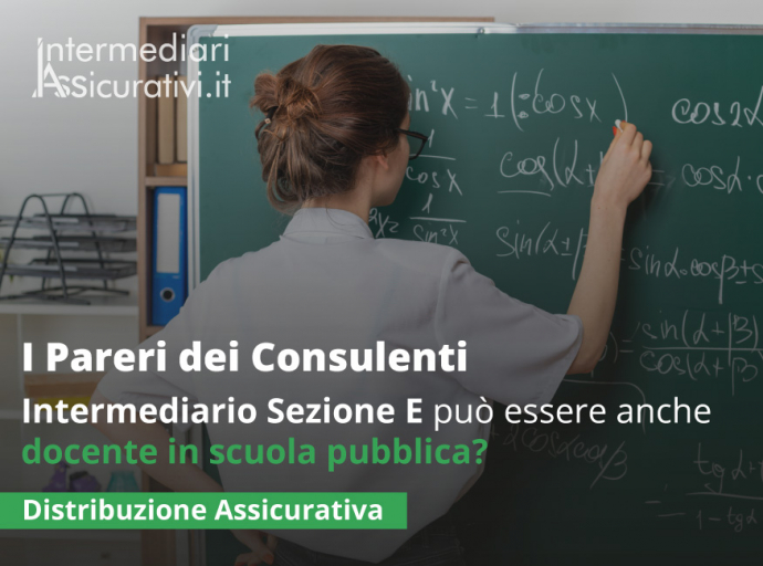 Intermediario Sezione E può essere anche docente in scuola pubblica?