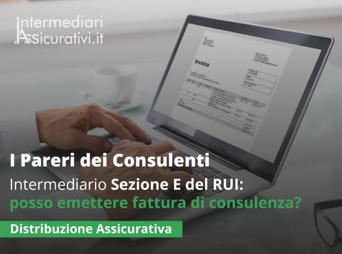 Intermediario Sezione E del RUI: posso emettere fattura di consulenza?
