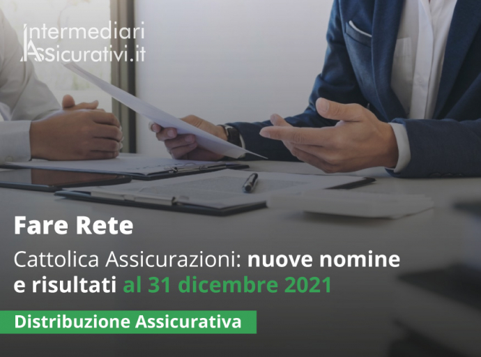 Cattolica Assicurazioni: nuove nomine e risultati al 31 dicembre 2021