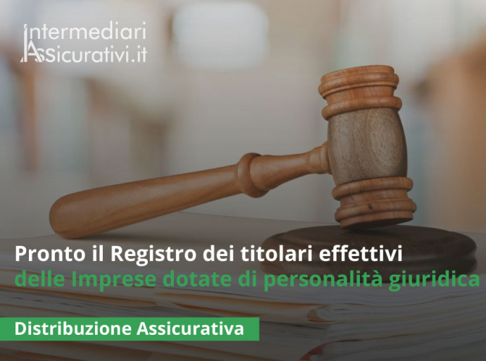 Pronto il Registro dei titolari effettivi delle Imprese dotate di personalità giuridica