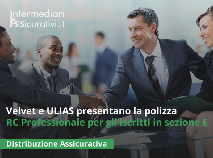 Velvet e ULIAS presentano la polizza RC Professionale per gli iscritti in sezione E